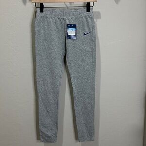 Nike Sweat Pants Leggings Girls Medium Track Gray Purple Just Do It NWT Joggers